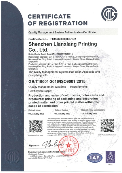 ISO 9001:2015 Quality Management